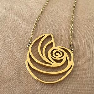 Kappa Delta Nautilus Necklace - Gold